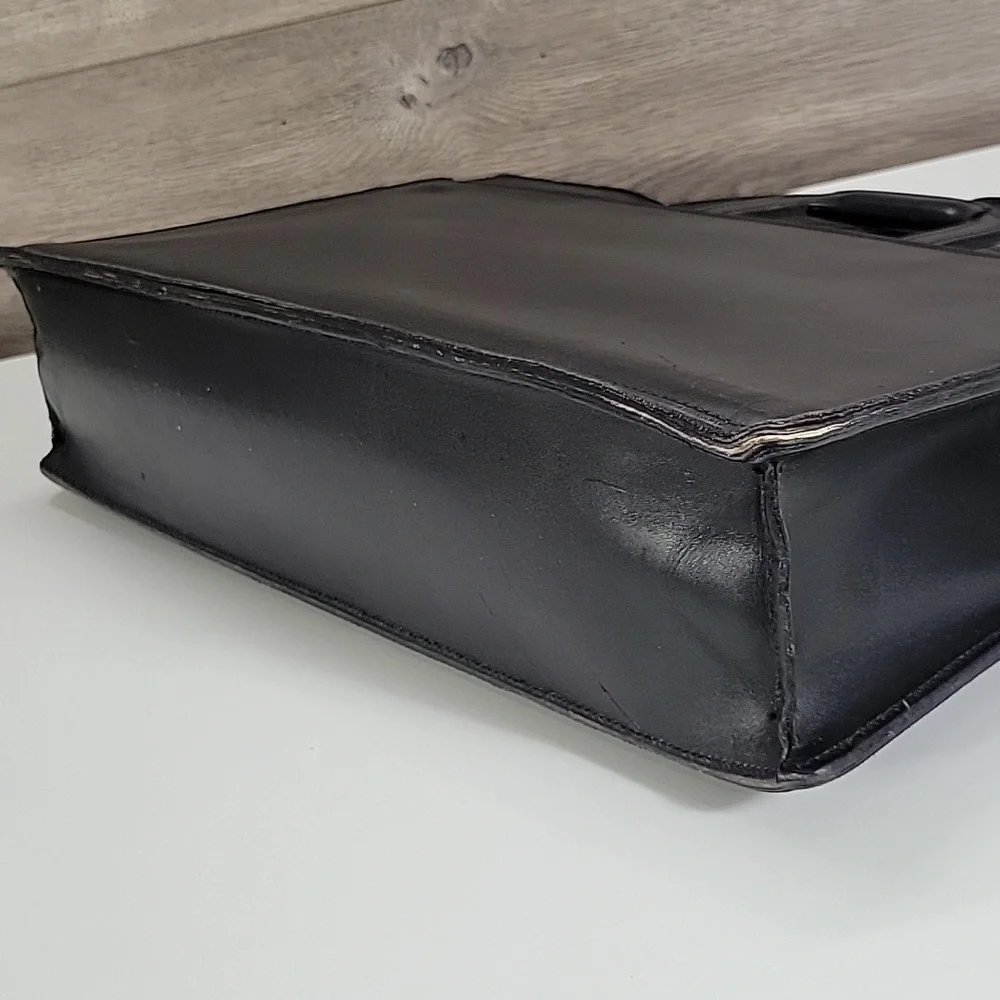 Vintage Hartmann Black Leather Briefcase